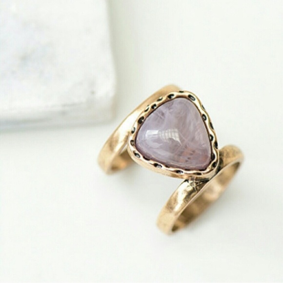 Jewelry - Stone midi ring gold/rose